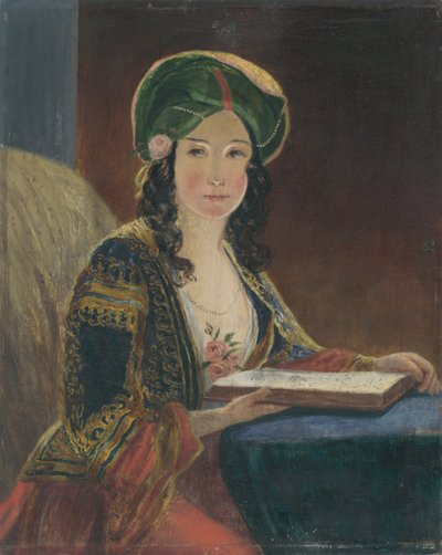 Young Woman in Oriental Costume (The Oriental Woman - Copy) by Friedrich von Amerling